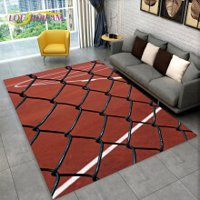 3D Basketball Cour Cartoon Area Rug Large Carpet Rug for Living Room Bedroom Sofa Playroom Doormat r Kids Nonslip Floor Mat