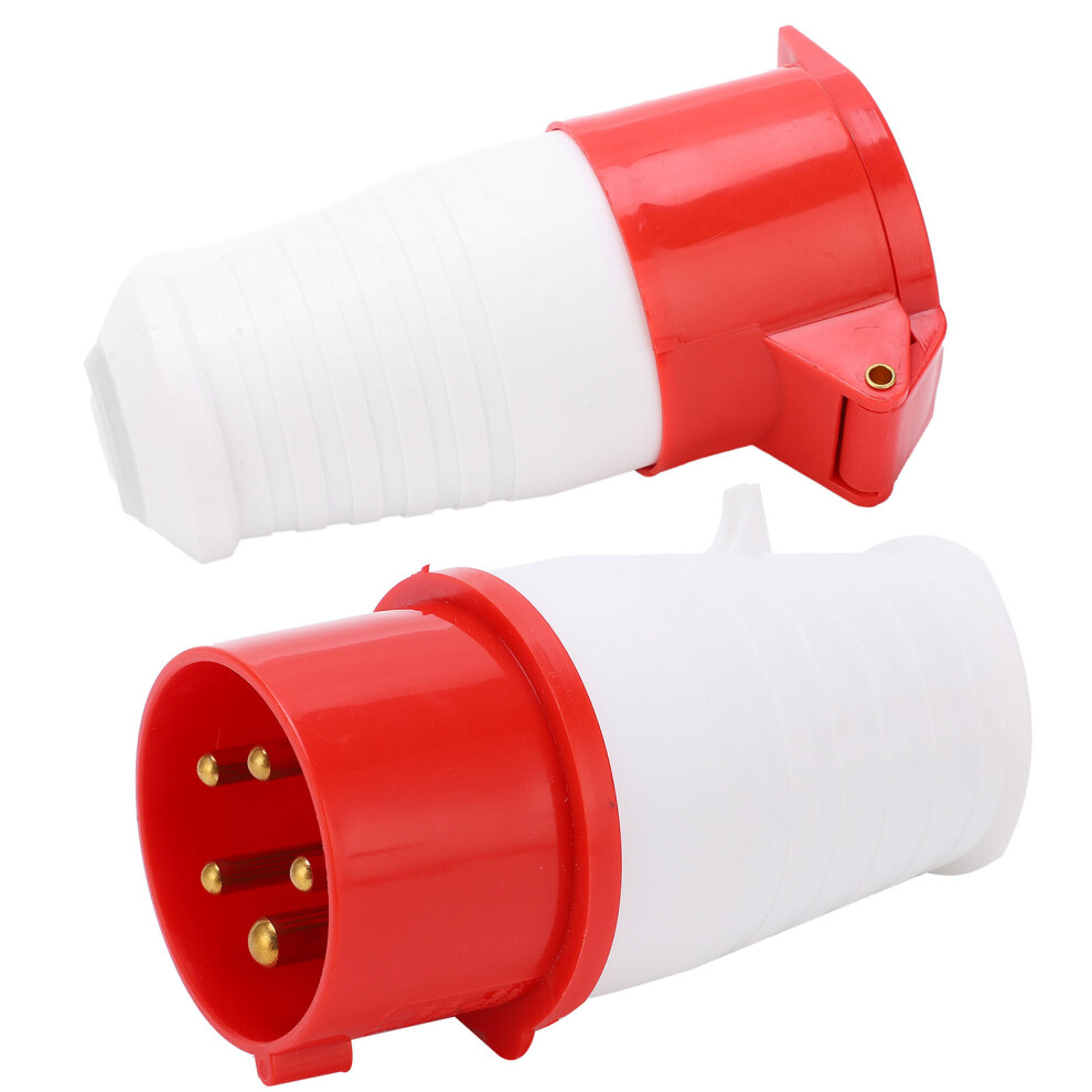 3P+N+E 16A 5Pin Industrial Plug Coupler Ip44 Waterproof 220-380V 9351391745393