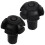Pretyzoom cane tips replacement black plastic 2 pcs 4