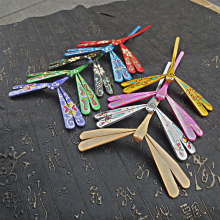 Lot de 10 libellules en bambou, jouet d'équilibre et de décompression amusant et créatif pour enfants. Cadeau idéal pour les enfants.