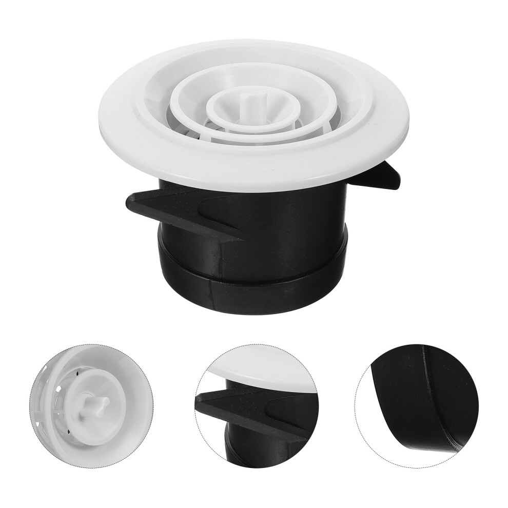 Exhaust Fan Cover,Soffit Air Vent Round Plastic Rotating Shutter Grille Ventilation Cover Round Vent Cover 9448483128803