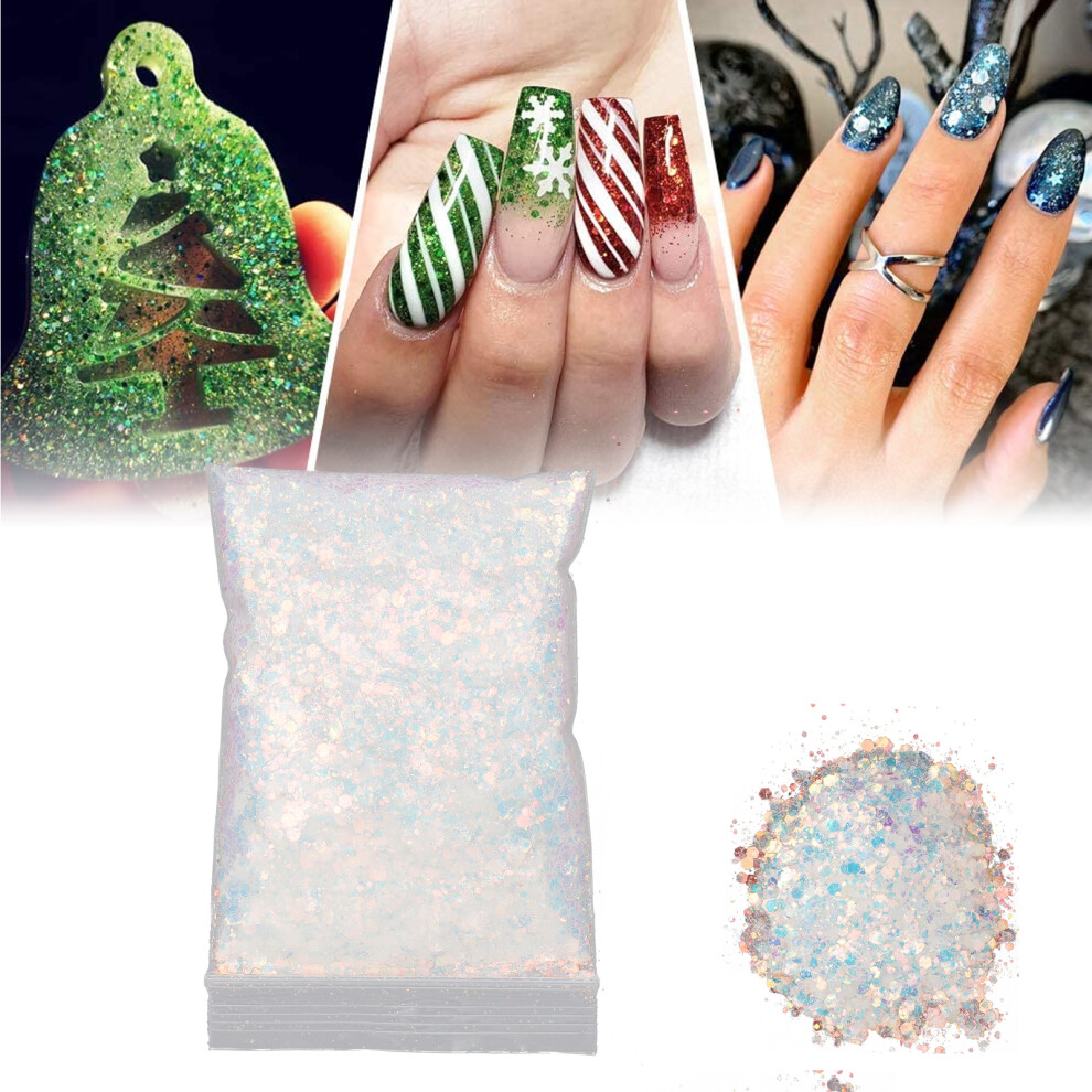 50g Nail Glitter Sequin Powder Sparkling Nail Art Decoration YJ02