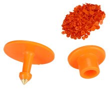 Sheep ID Ear Tag Markers 100PCS Orange Thickened Number Cards for Livestock Use