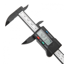 Digitaler LCD-Messschieber mit hoher Genauigkeit, Gehäuse aus Kunststoff und Kohlefaser, Nonius-Skala 0–100 mm