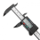 Digital LCD Display Caliper High Accuracy Plastic Carbon Fiber Vernier Scale 0-100mm 1