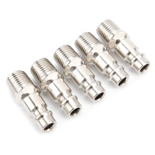 5PCS Pneumatic Tool Fittings European Style Air Connectors for Compressors
