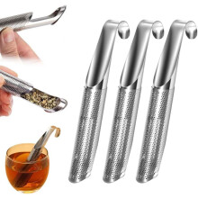 Stainless Steel Tea Diffuser, 2024 New Tea Artifact Creative Pipe, Stainless Steel Tea Infuser with Hanging Hook Handle for Loose Tea and Leaf Coffee