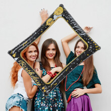 Opblaasbare fotocabine/selfieframe in diverse kleuren, 1 stuk, 28 x 20 inch