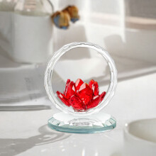 Krištáľová ozdoba Lotus Red Car Home Decor1ks