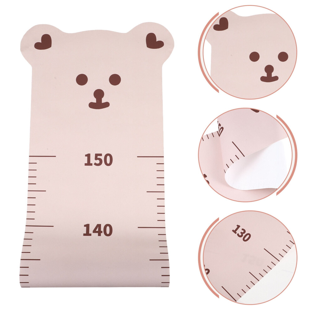 Kids Height Measurement Wall Decal in Khaki, Nursery Style Growth Chart for Children, 1 Piece