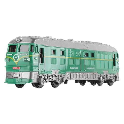 Mini Inertia-Powered Train Toy with Sound and Light