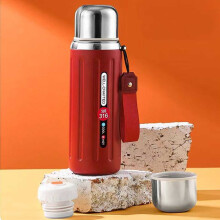 Insulated Vacuum Thermo Bottle,Stainless Steel Wide Mouth Water Bottle with Leakproof Lid,Keep Drinks Hot or Cold,600ML