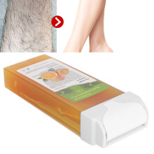 100g Orange Wax Roller for Body Hair Removal – Large Area Depilatory Kit