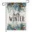 Σημαίες Hello Winter Garden 12,5x18", Διακόσμηση αυλής διπλής όψης από κλαδιά πεύκου, 1