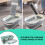 Collapsible Mop Bucket 4.7 Gallon Space-Saving Rectangular 5