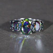 Elegant 925 Silver Wedding Rings Women Cubic Zircon Jewelry Gift Sz 6-10-10-#5