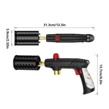 Multifunksjonell kjøkken utendørs flammekasterpatron flammekasterhode camping baking grill håndholdt flammekaster lighter