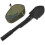 VidaXL vidaXL Folding Spade Shovel Pick Axe Camping Digging Tool Carbon Steel Black 1
