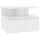VidaXL vidaXL Floating Nightstand White Engineered Wood Wall-mounted Bedside Shelf 1