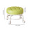 Low Rolling Stool Ergonomic Faux Leather Round 360 Swivel 7