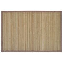 vidaXL 6 Bamboo Placemats 30x45cm Brown Kitchen Table Mats Dining Tableware