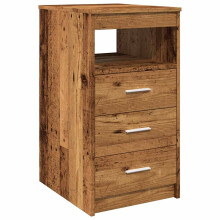 vidaXL Schubladenschrank Altholz-Optik 40x50x76 cm Holzwerkstoff