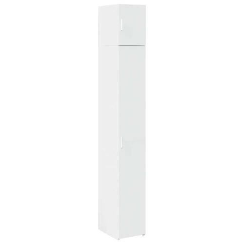VidaXL (white) vidaXL Slim Storage Cabinet Highboard Sideboard Concrete Grey Engineered Wood