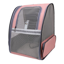 Atmungsaktive pinke Haustier-Transporttasche Rucksack, leicht, 4330,5 cm
