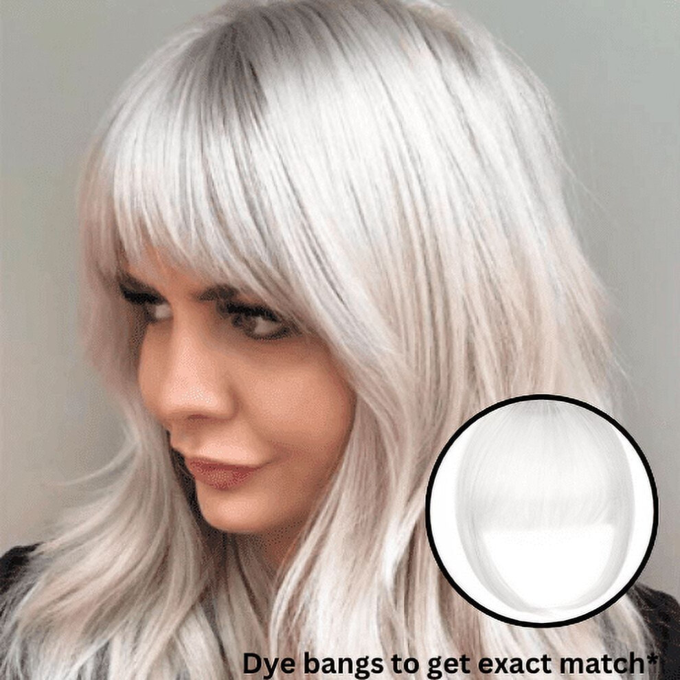 Hand-Woven Seamless Hair Extensions with Bangs for Volume, Chemical Fiber Wig for Natural Look, Easy Clip-In Design for Hairstyling
