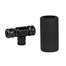 CO2 Fahrradreifenpumpe Schwarz 16g Kartuschen für Renn- & Mountainbikes