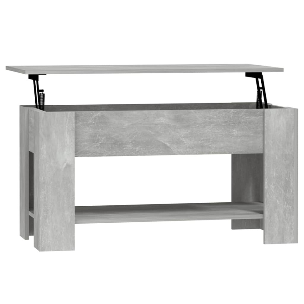 Vidaxl (Concrete Grey) Coffee Table Engineered Wood Couch Centre Accent Table Multi Colours