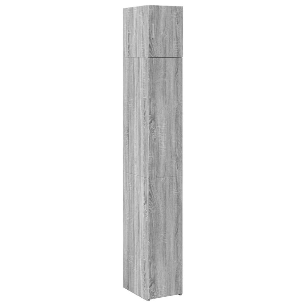 Vidaxl (Grey Sonoma) Slim Storage Cabinet Highboard Sideboard Concrete Grey Engineered Wood