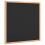 VidaXL vidaXL Chalkboard with Solid Pine Wood Frame Black 40x40 cm blackboard 1