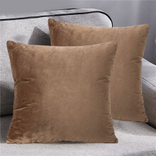 45x45cm Beige Polyester Throw Pillow with Zipper Cover – Modern Lumbar Pillow for Sofa, Bed & Office – Compatible with Home Decor
