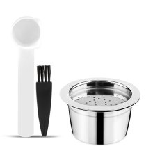 Stainless Steel Coffee Capsules Refillable Coffee Capsules with Spoon Brush Replacement Compatible with K-FEE Ma