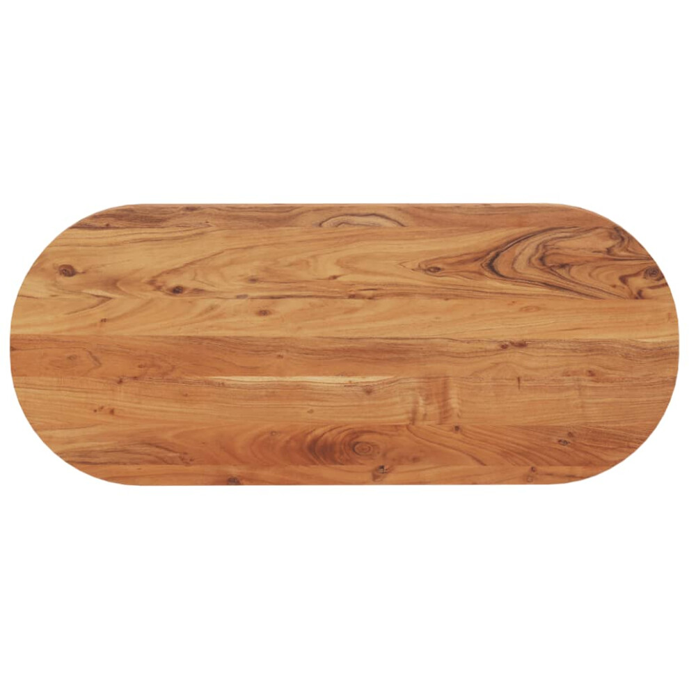 Vidaxl (140 X 60 X 2.5 Cm) Table Top Replacement Board Dining Table Top Wooden Furniture Top Oval