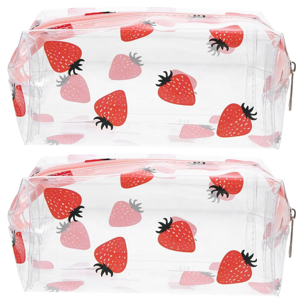 Supvox Clear Toiletry Bag Waterproof PVC Multi 2Pcs