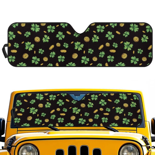 Windshield Sun Shade for Jeep Wrangler JK JL Foldable UV
