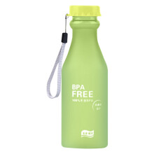 Gobelet en plastique transparent mat de 550 ml, bouteille d'eau portable, étanche, résistante, idéale pour le sport et les voyages en extérieur.