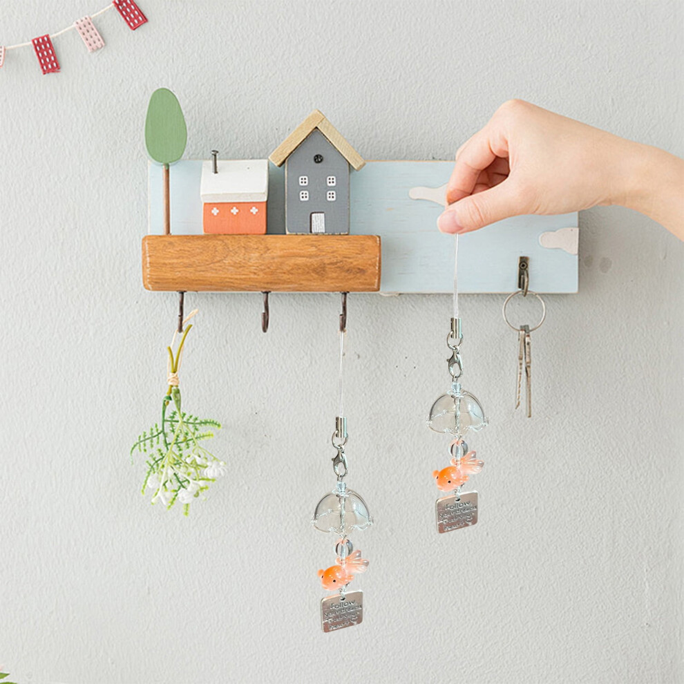 Egymen Dreamy Goldfish Wind Chime, Charming Goldfish Mobile Phone Pendant, Decorative Goldfish Hanging Ornament, Unique Goldfish Diy Accessory 9489952894386