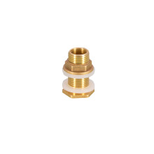 Conector de latón TOP-MAX para tanque de agua con juntas de silicona. 5 tamaños diferentes disponibles.