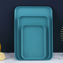 Ensemble de 3 plateaux rectangulaires (L/M/S) pour le thé, les en-cas et le dîner – Polyester, facile à nettoyer, adapté à un usage quotidien