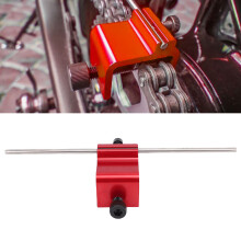Aluminiumlegierung Motorradkettenausrichtwerkzeug 08-0048 für ATV UTV Rot