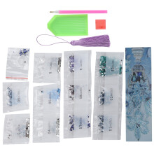 DIY Diamond Painting Bookmarks with Tassel Resin & Leather Art Crafts AA390
