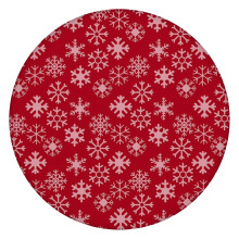 52-inch Round Christmas Tablecloth with Elastic Hem – Festive & Secure, Compatible with Standard Tables