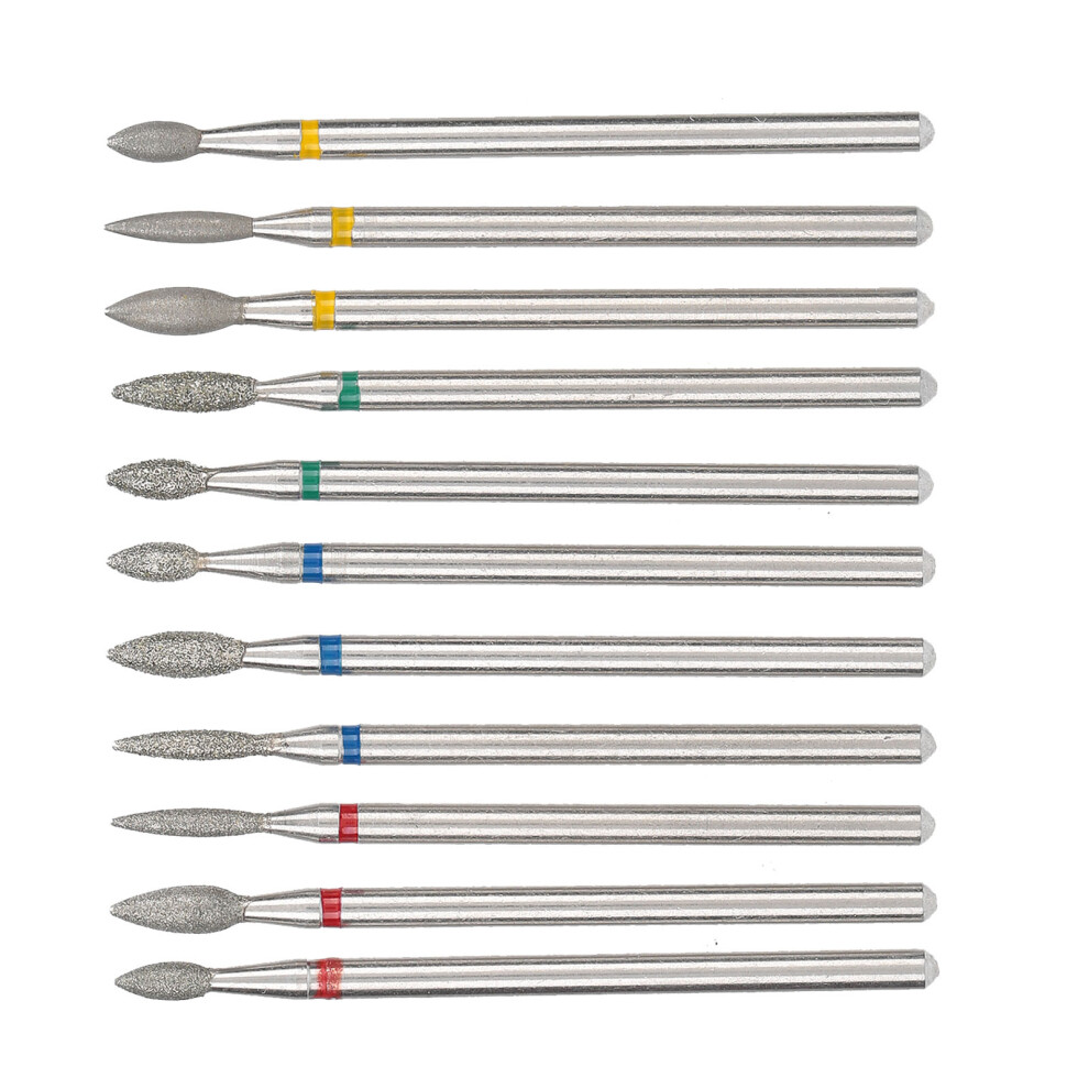 11Pcs Nail Drill Emery Burrs for Manicure, Polishing & Pedicure
