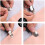 Bretelle per lenzuola con clip resistenti da letto singolo a 4