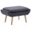 VidaXL vidaXL Hocker Stoffbezug 73 x 43 x 42 cm Dunkelgrau 1