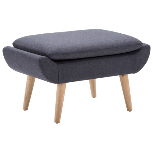 VidaXL vidaXL Hocker Stoffbezug 73 x 43 x 42 cm Dunkelgrau