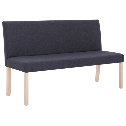 VidaXL vidaXL Sitzbank 139,5 cm Dunkelgrau Polyester